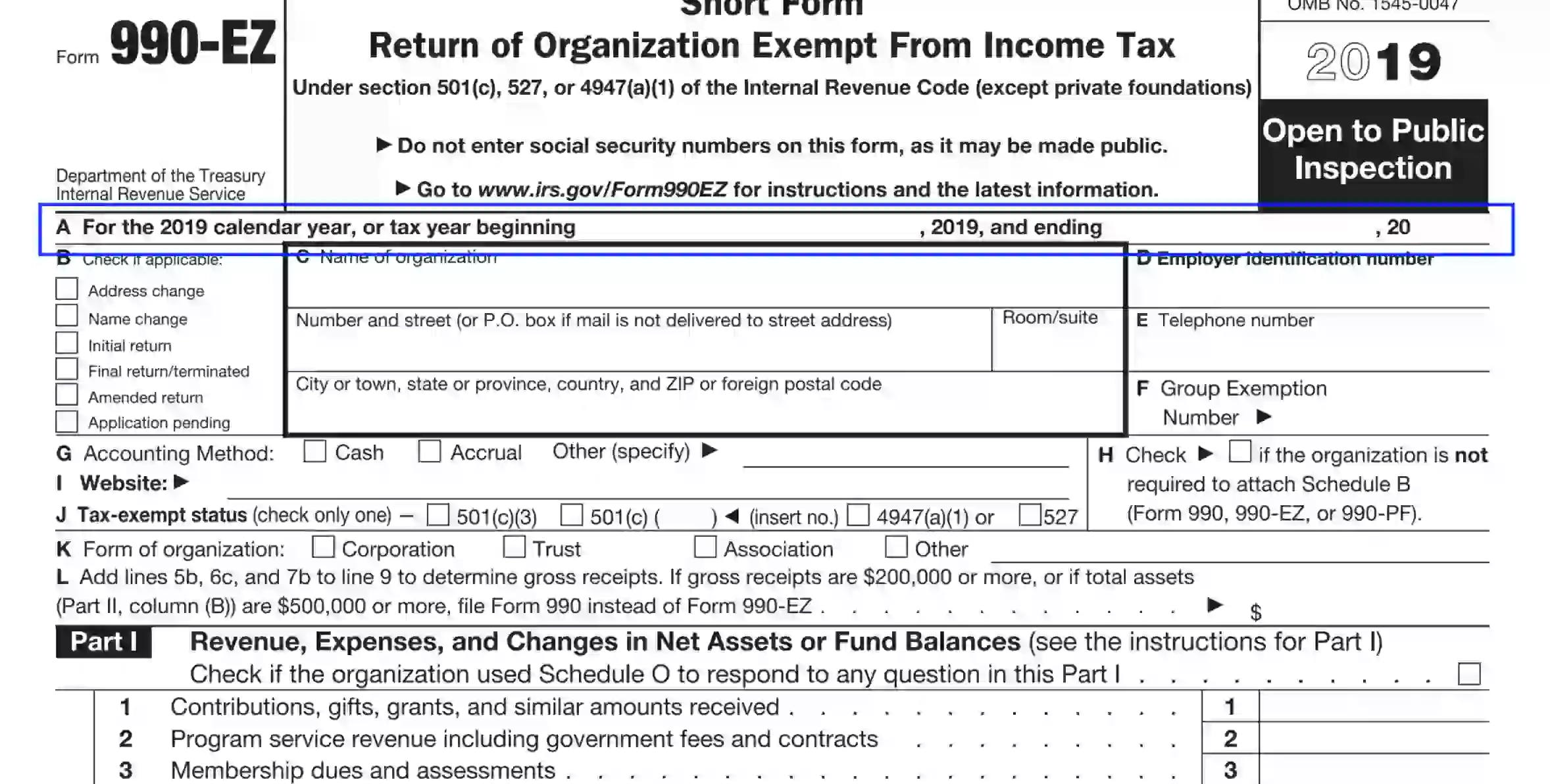 Irs Form 990 Schedule O 2019