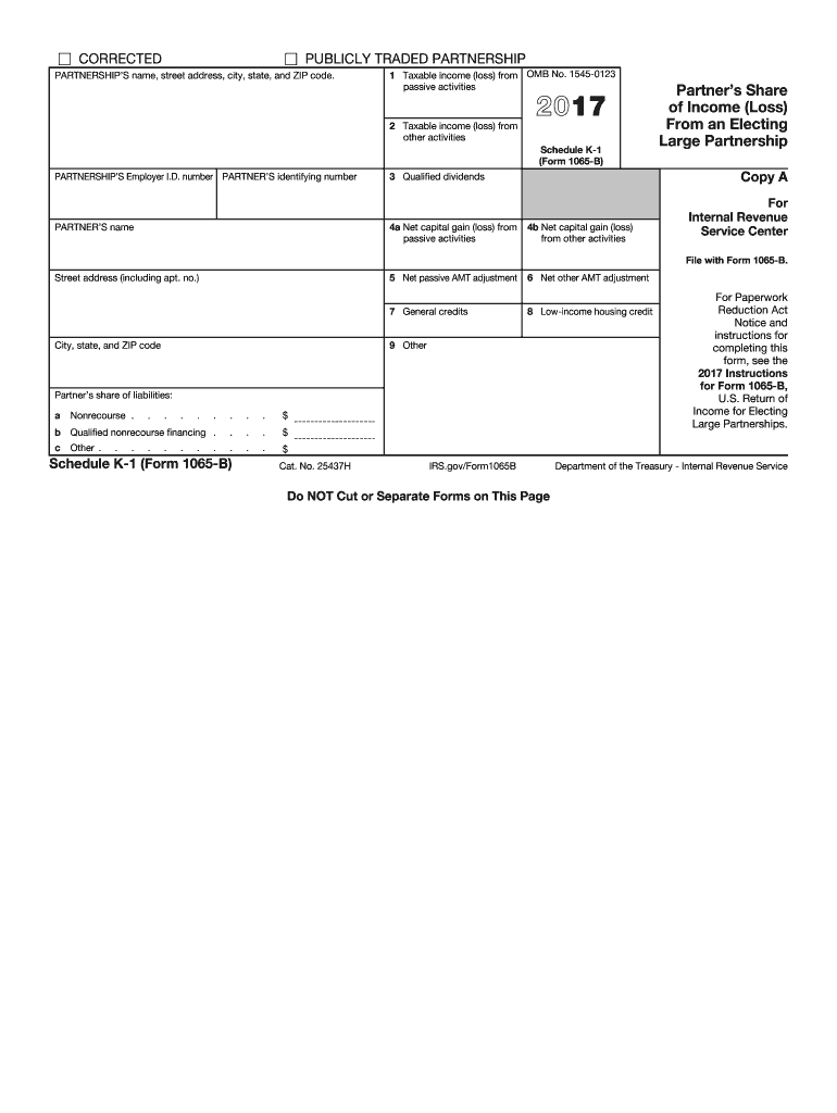 Irs K 1 Form Fill Out amp Sign Online DocHub