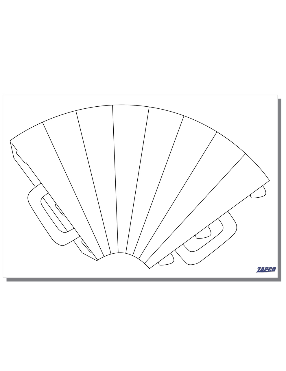 Item MP 9 5 1 Up 9 5 X 1 25 X 6 25 Megaphone Paper 12 X 18 