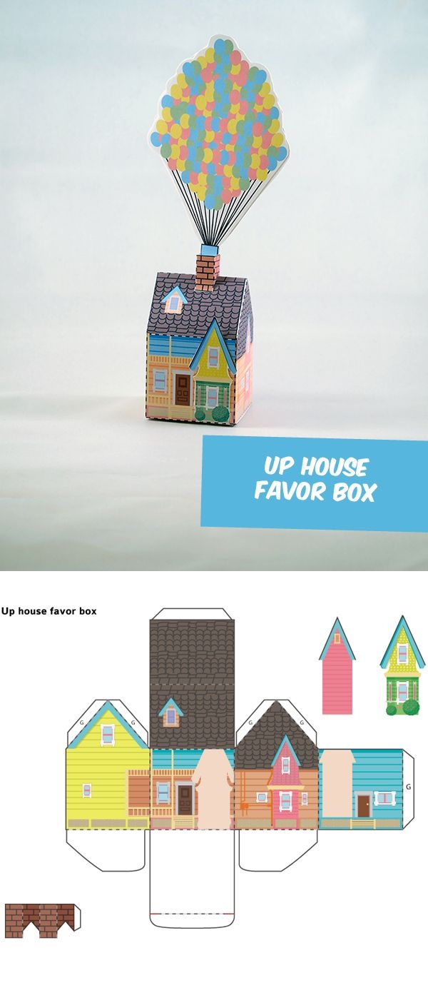 Up House Template Printable