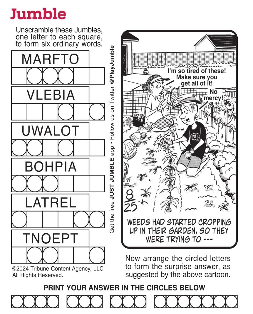 Free Printable Jumble Word Puzzles