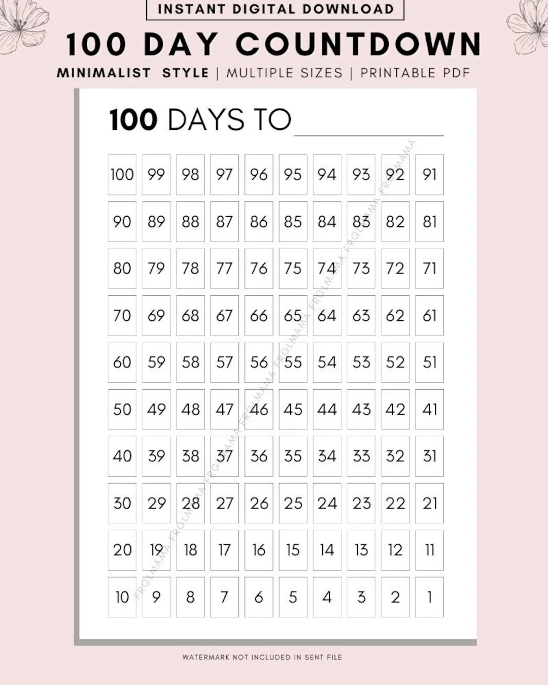 Kids Advent Calendar 2025 Free Printable Countdown Calendar 
