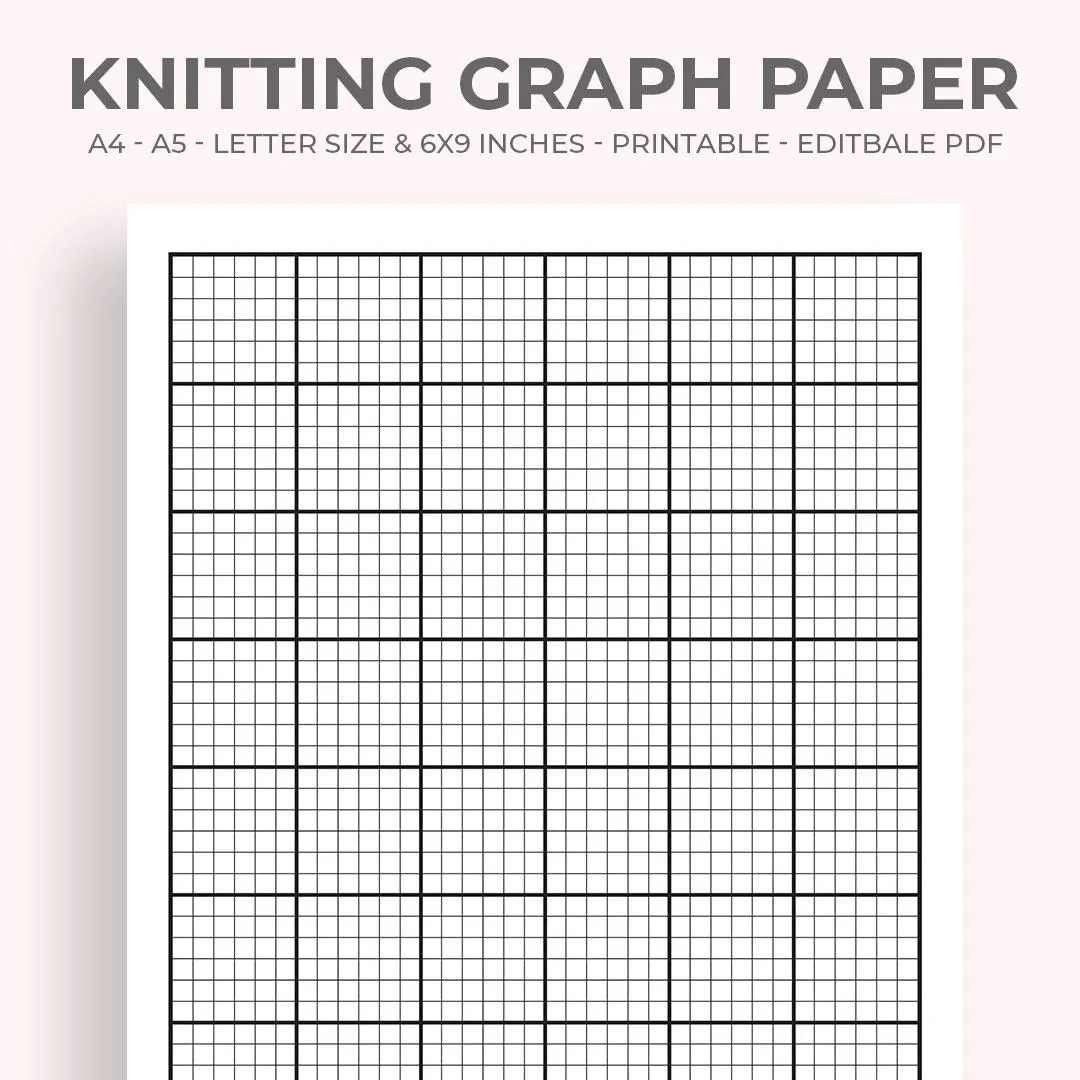 Printable Knitting Pattern Graph Paper