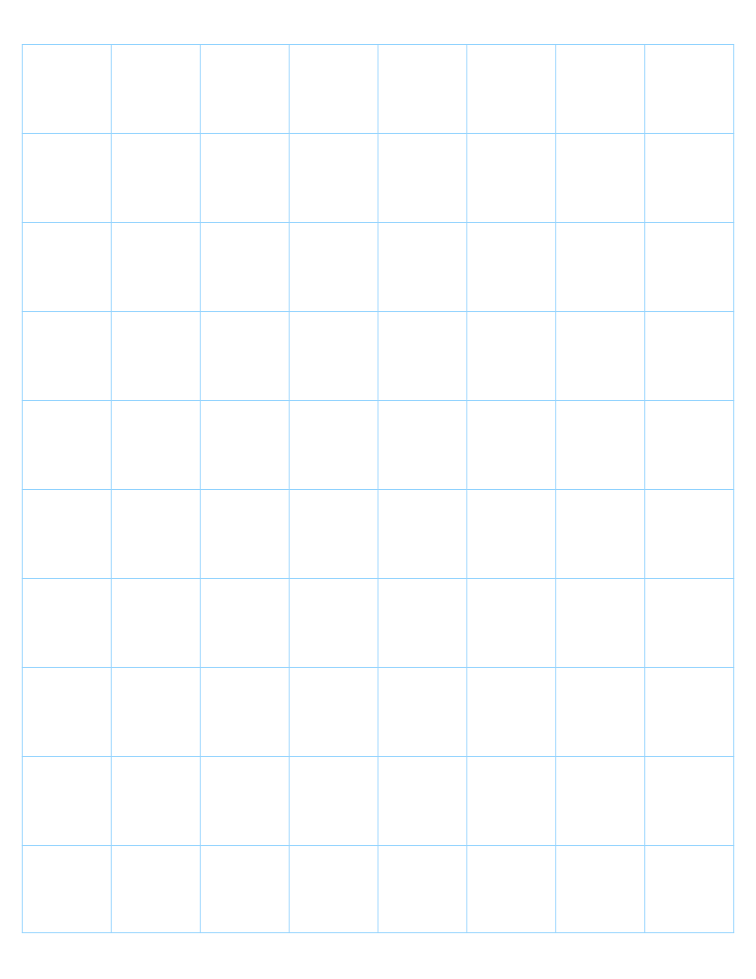 One Inch Graph Paper Printable