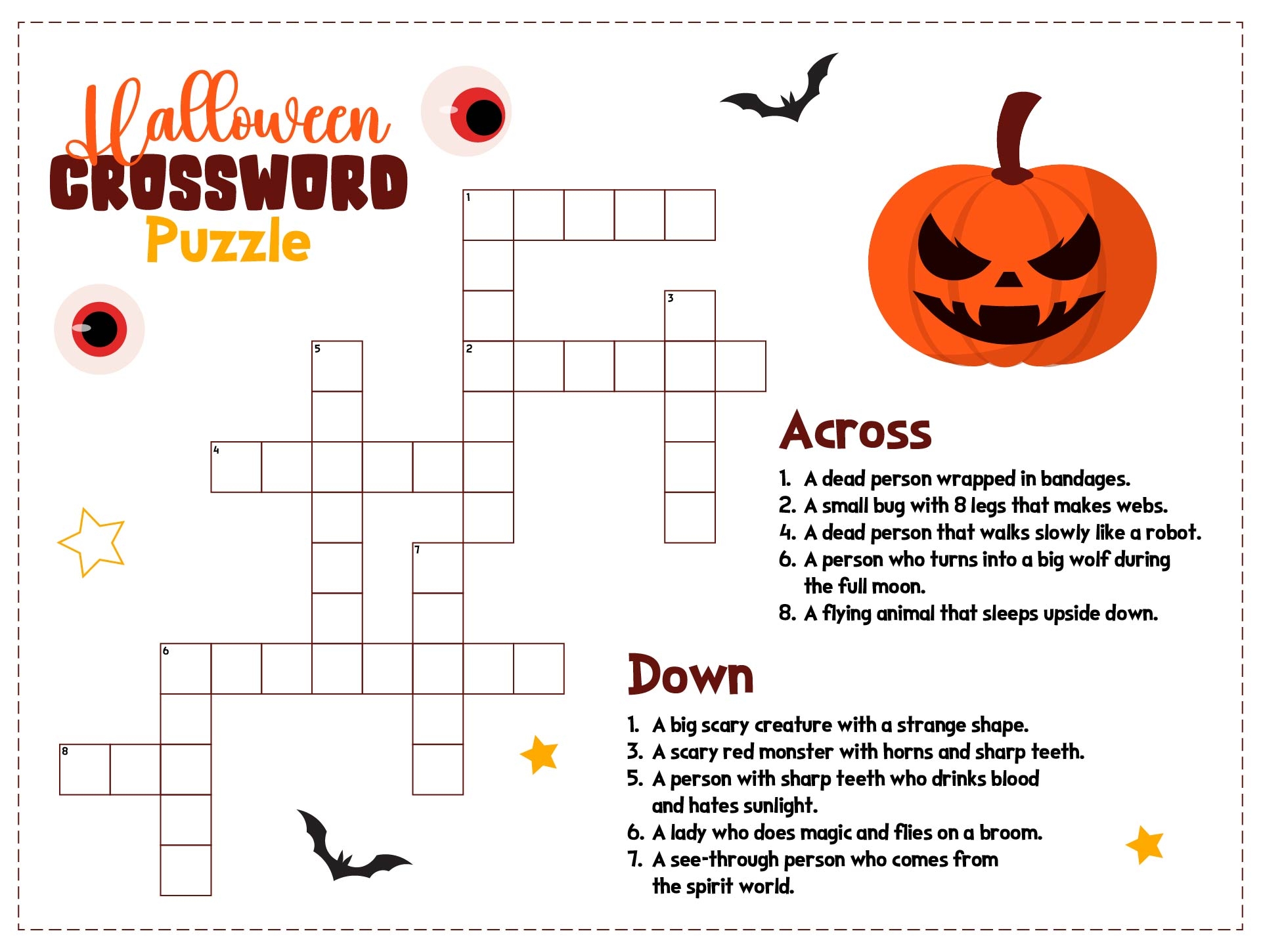 Free Printable Big Crossword Puzzles