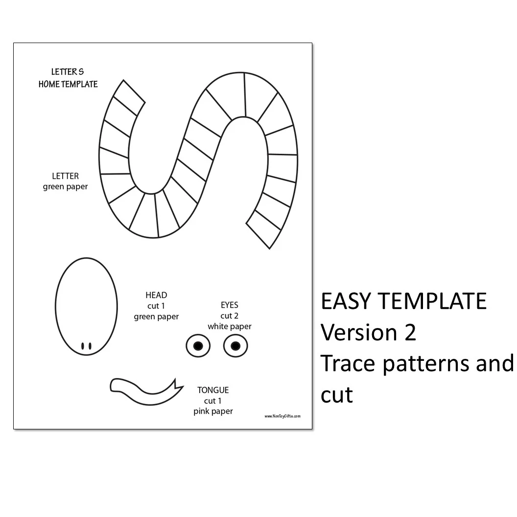 Letter S Template Printable