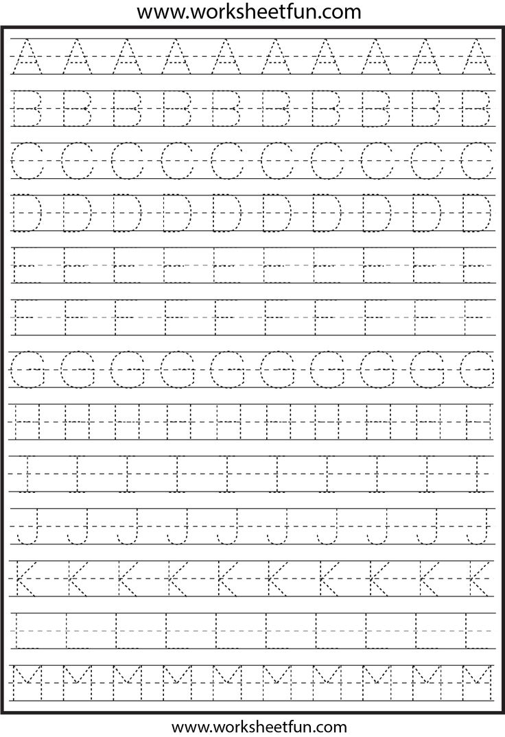 Alphabet Practice Worksheets Printable