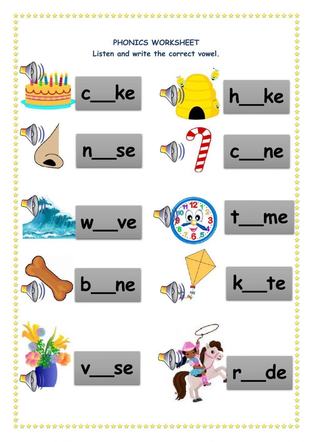 Long Vowel Soun Free Interactive Worksheets 407445
