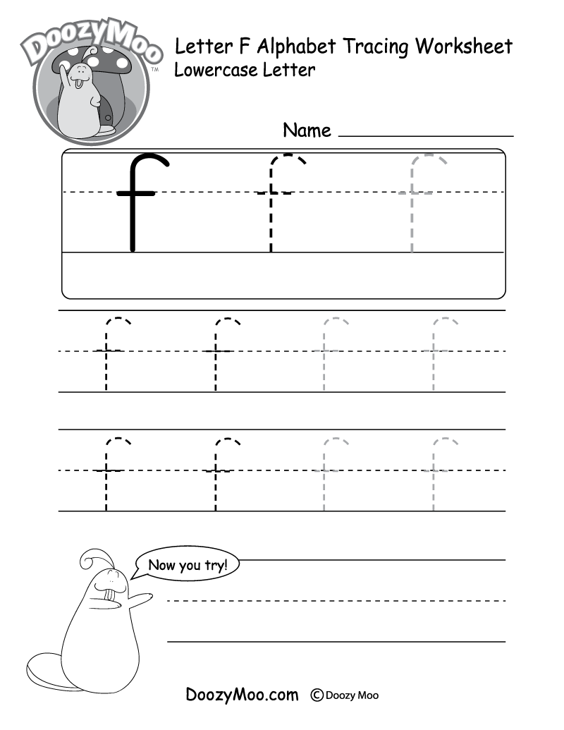 Tracing The Letter F Printable