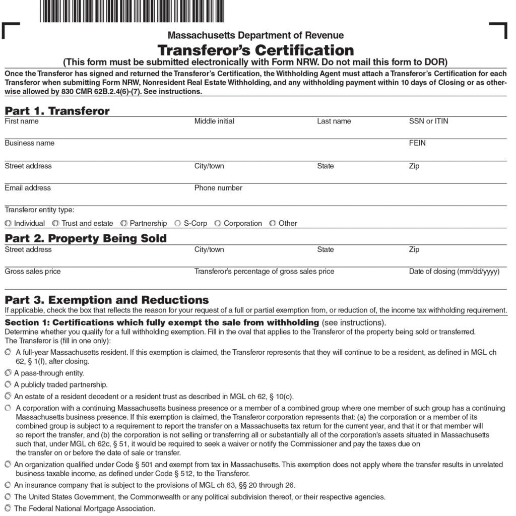 Ma State Withholding Form 2025