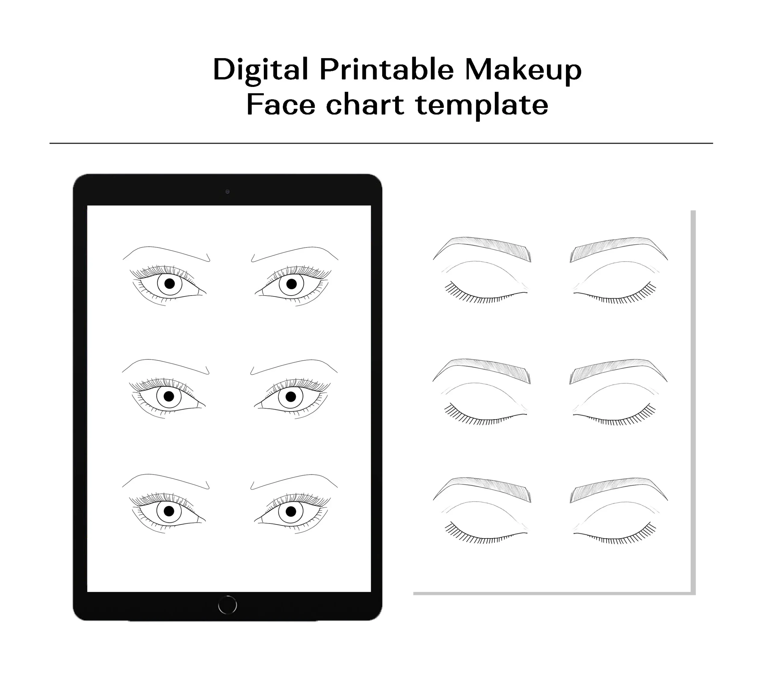 Makeup Template Printable