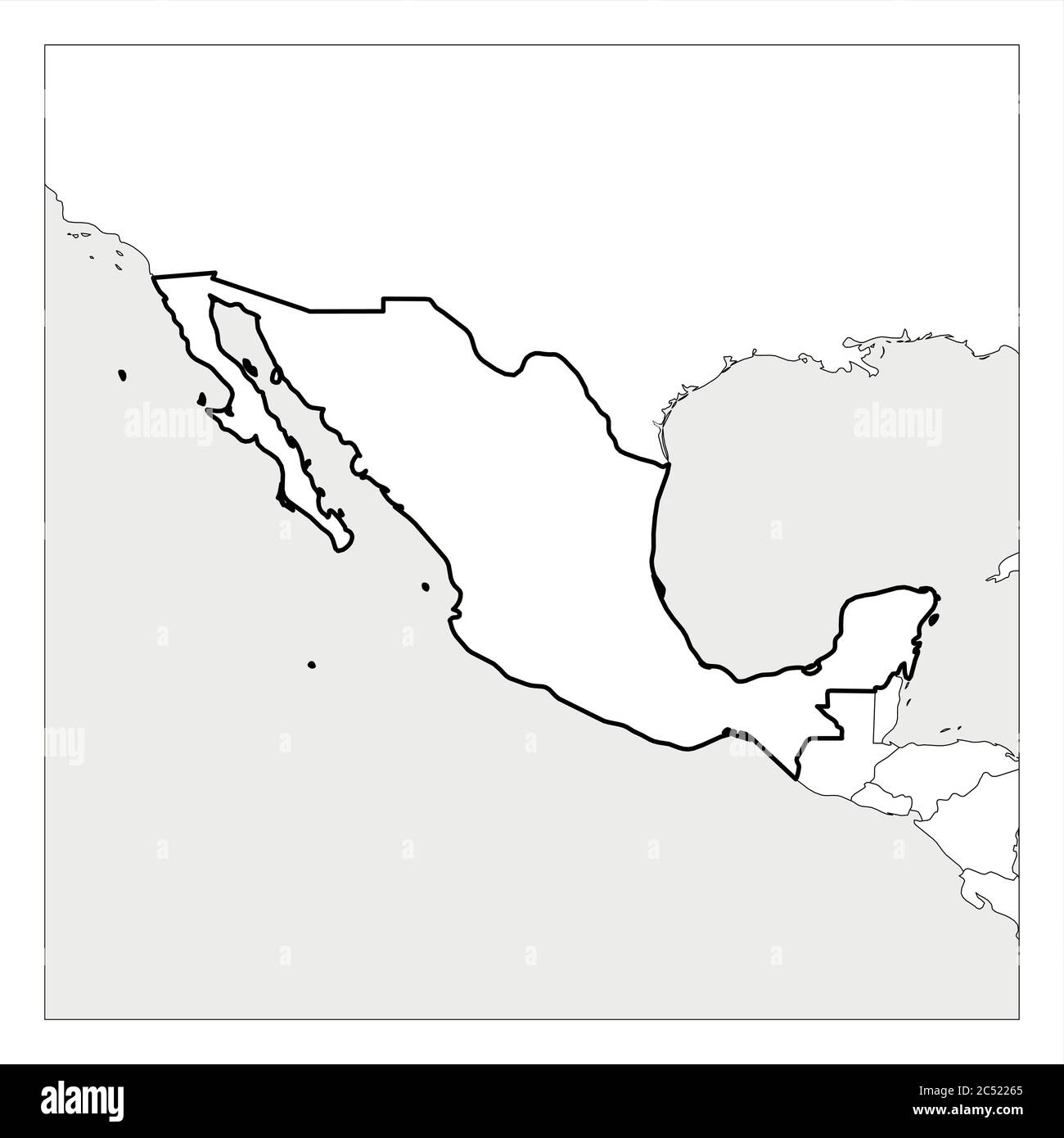 Blank Map Of Mexico Printable