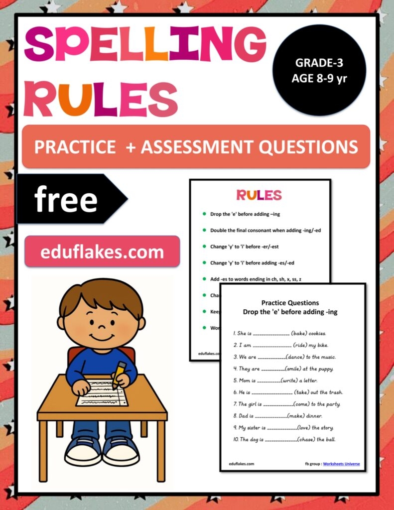 Mastering Spelling Rules In Grade 3 Free Printable Worksheets For 