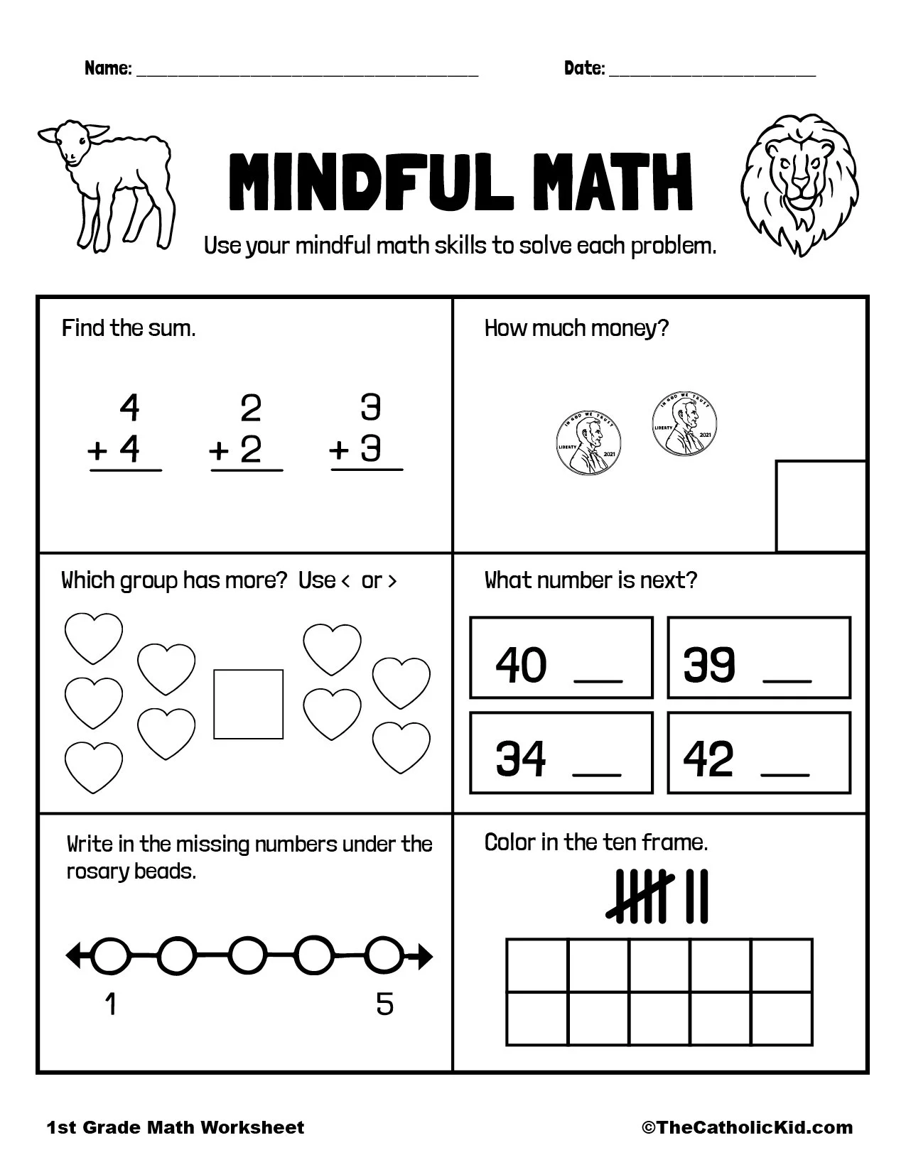 Math Review Addition amp Counting TheCatholicKid Math Review Addition amp Counting TheCatholicKid
