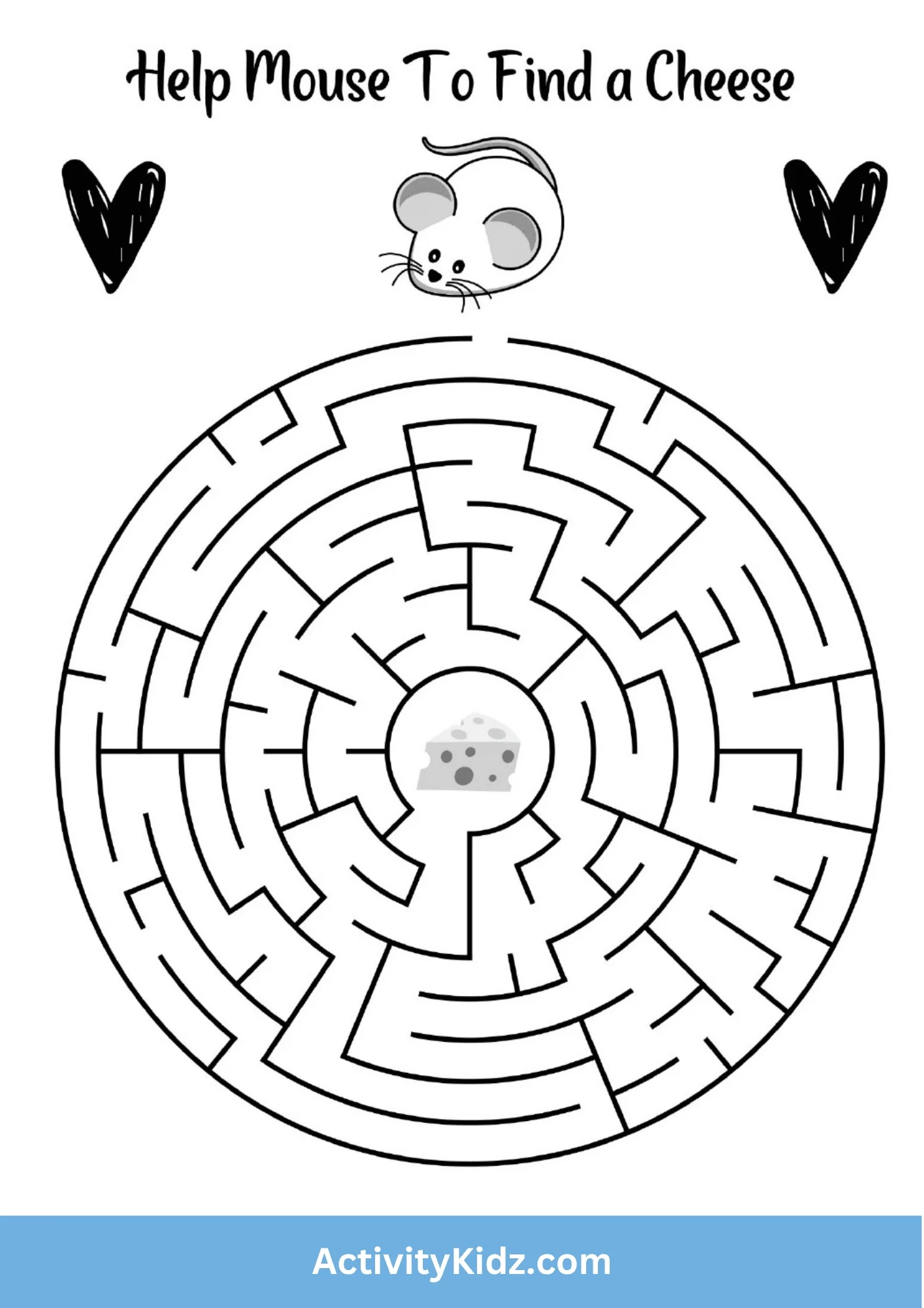 Mazes Free Printable Worksheets
