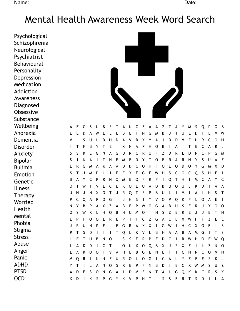 Free Printable Mental Health Puzzles