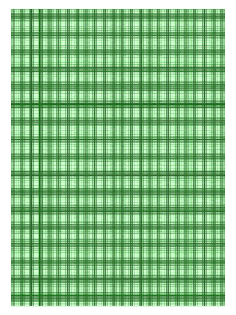Blank Graph Paper Green