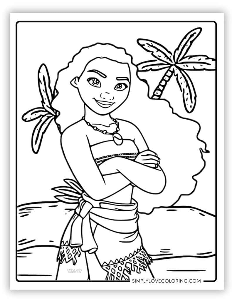 Moana Coloring Sheet Printable