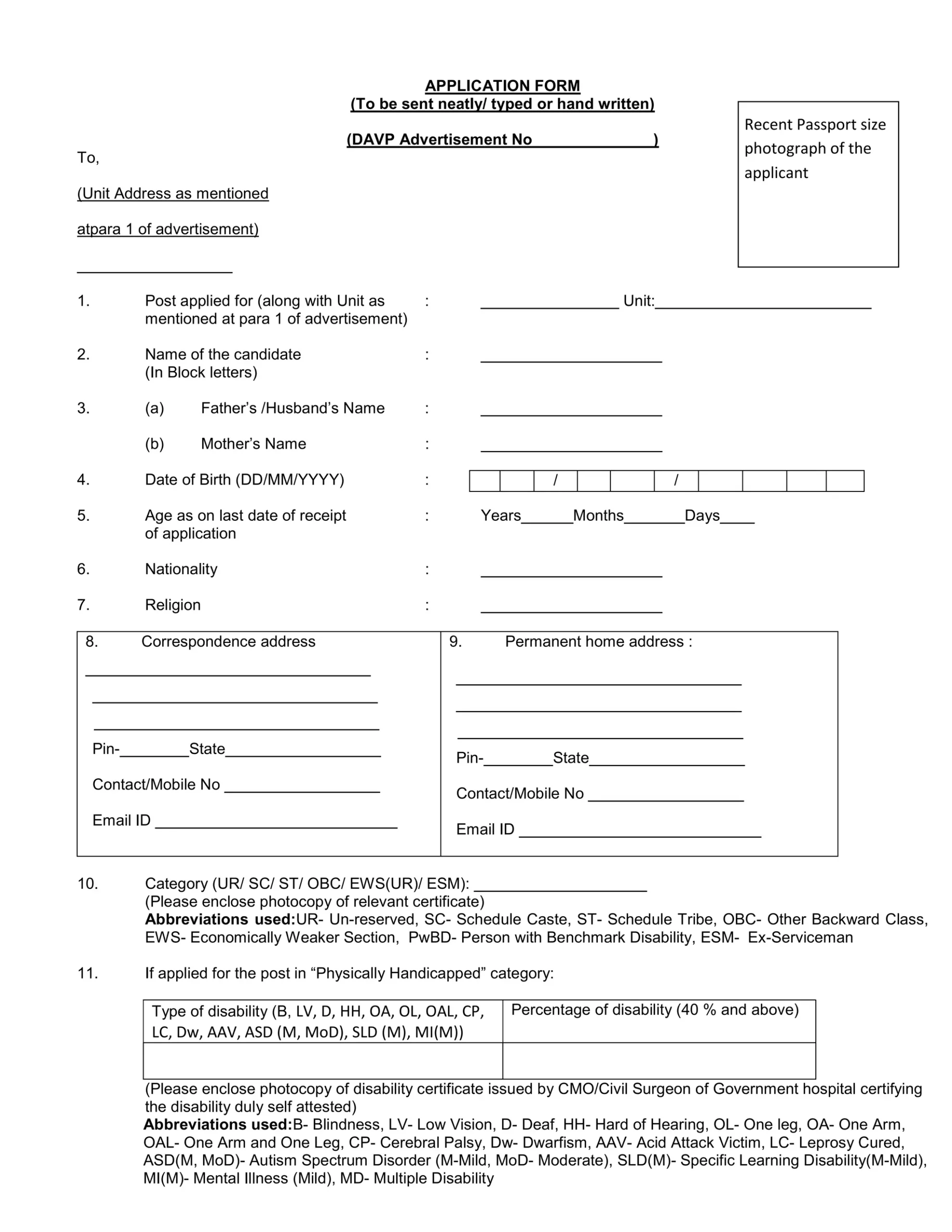 Ndian Army DG EME Group C Recruitment 2024application Form For 