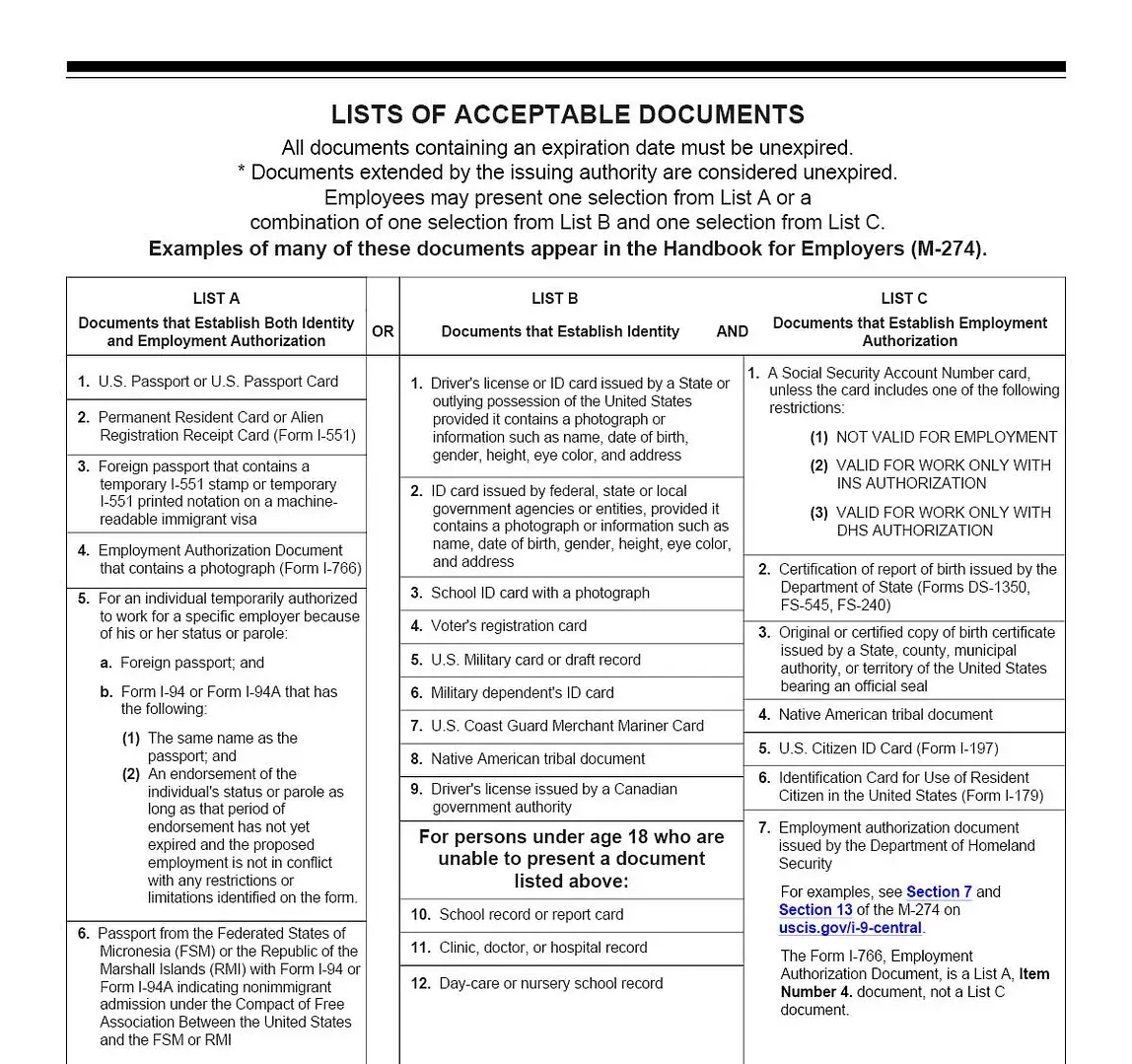 I 9 Form 2025 Printable