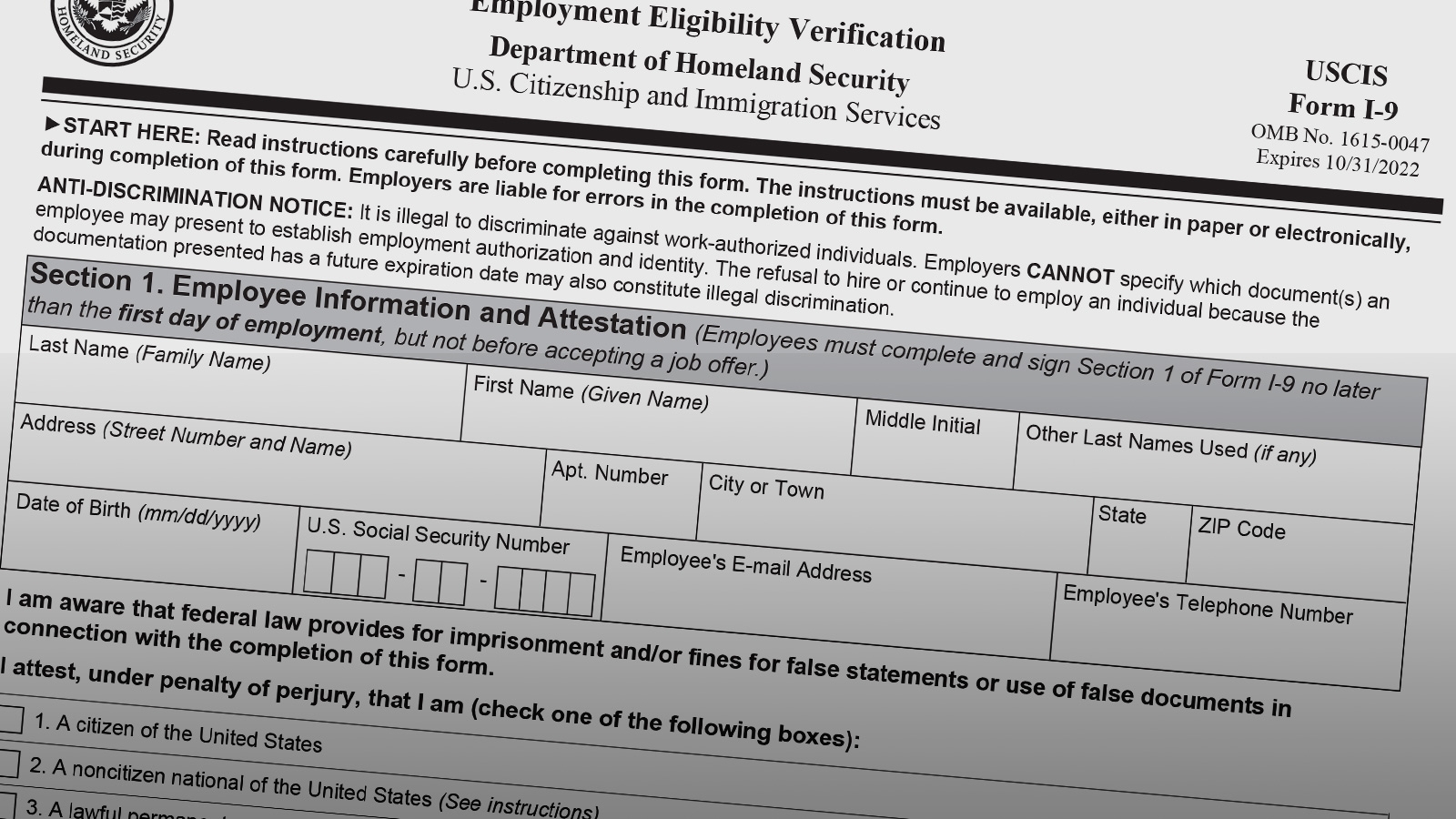 New I 9 Form Required May 1st McAfee amp Taft