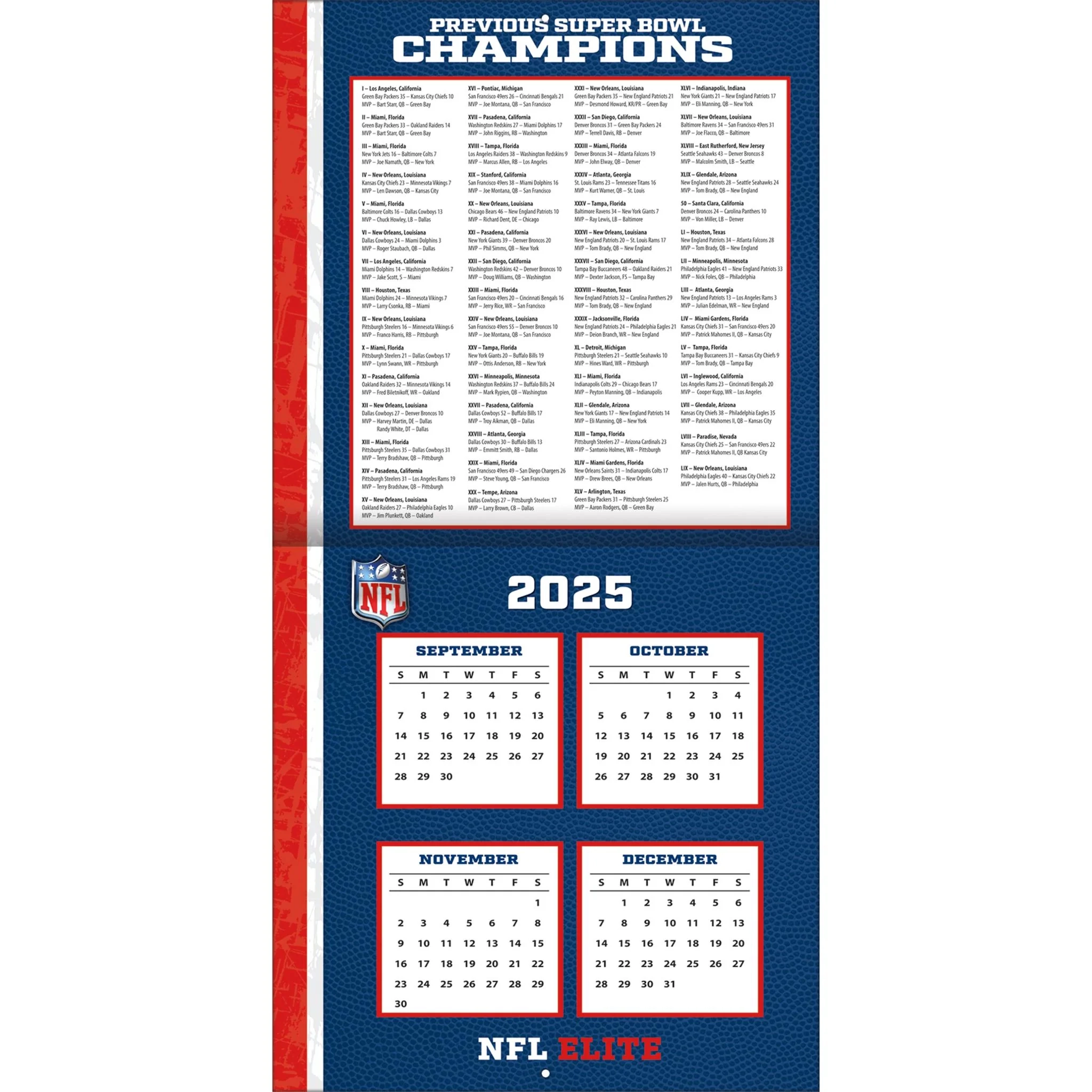Chiefs Calendar Printable Blank