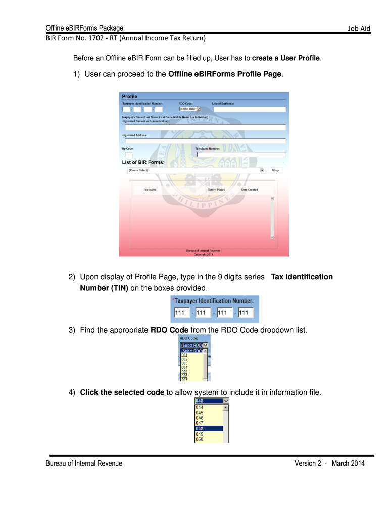 Offline Ebirforms Profile Page Fill Online Printable Fillable 