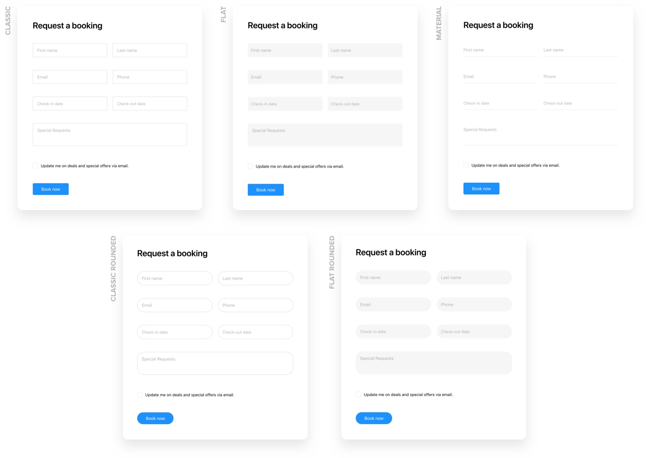 Printable Form Builder Features