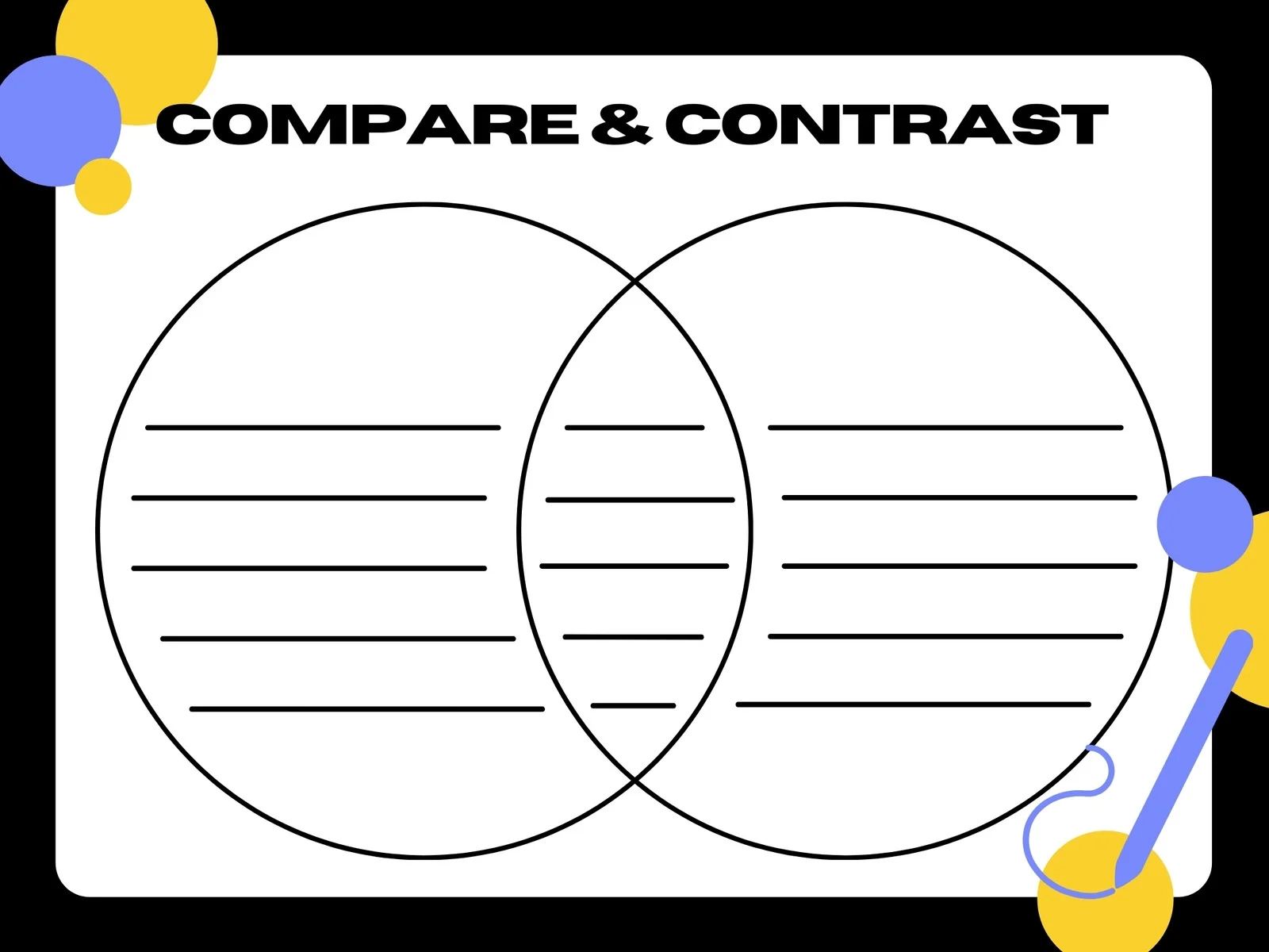 Printable Venn Diagram Template