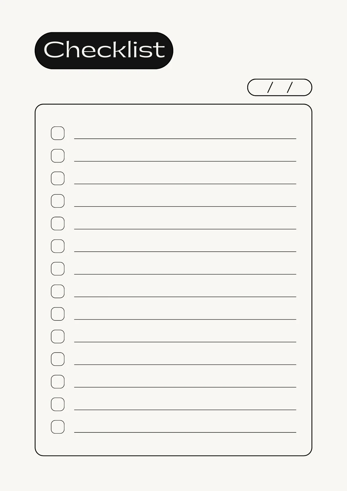 Page 3 Free Custom Downloadable Checklist Templates Canva