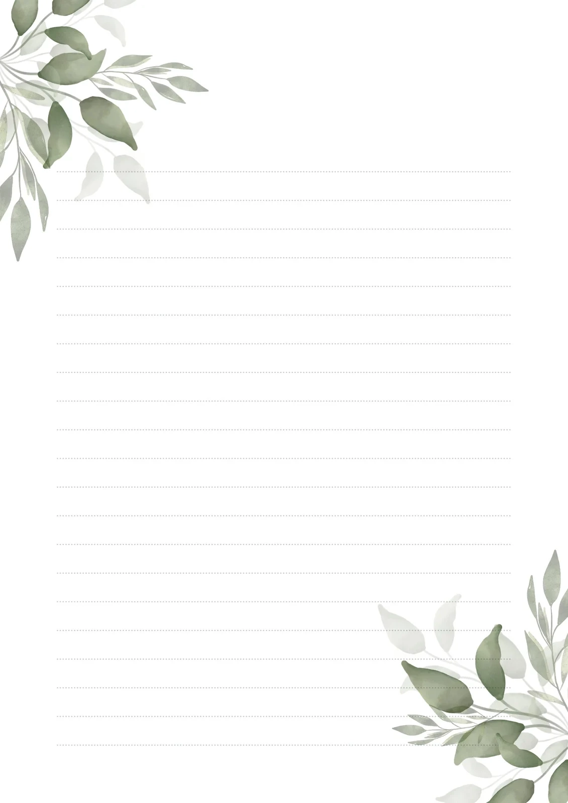 Blank Letter Template Printable