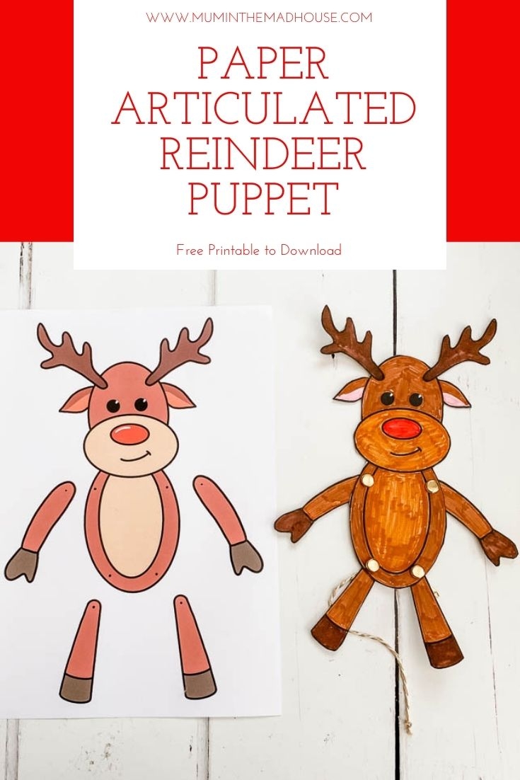 Free Printable Reindeer Template