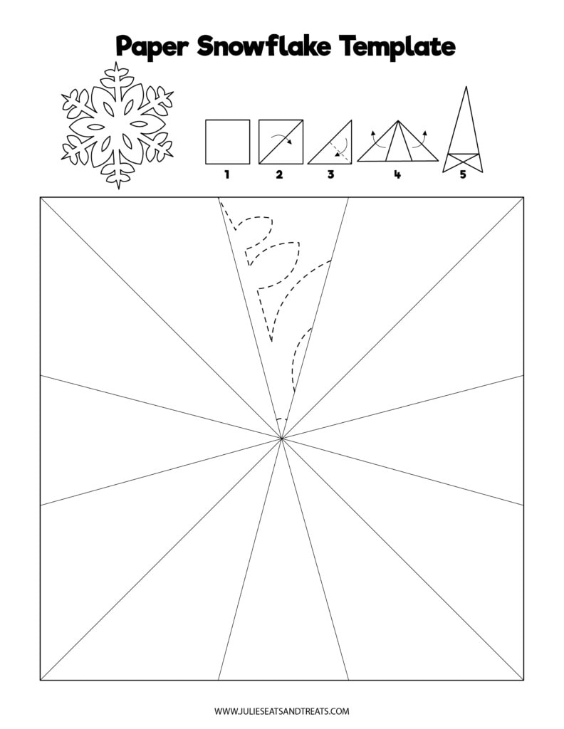 Printable Snowflake Template