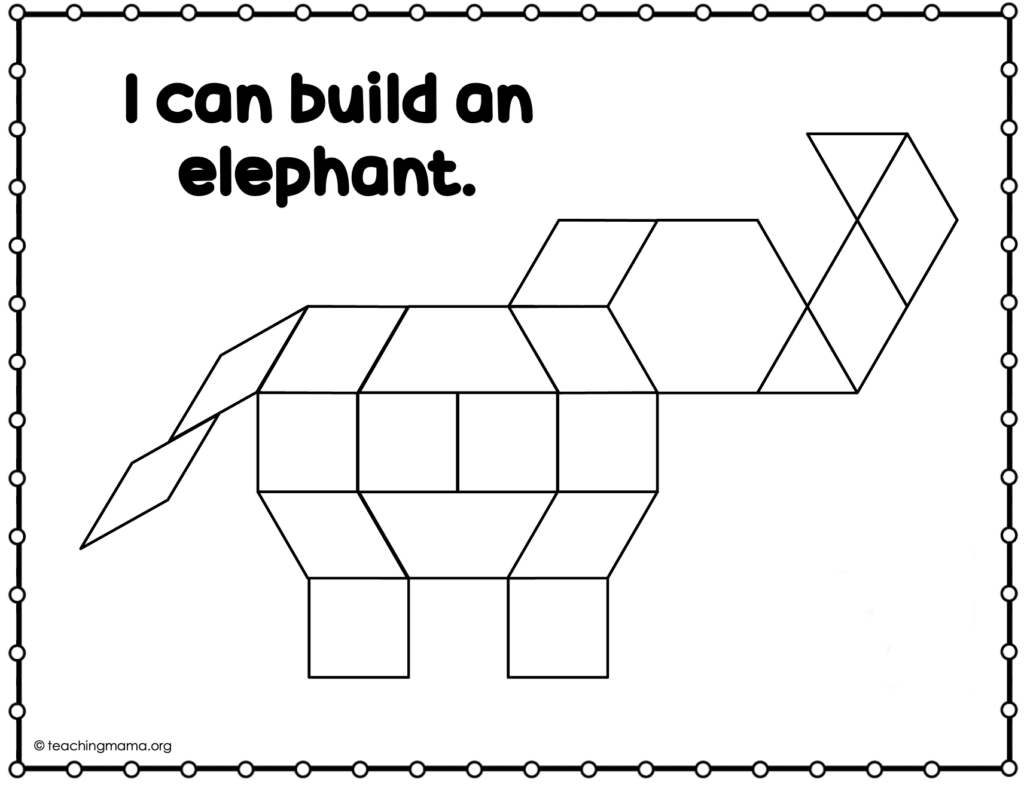 Printable Pattern Block Sheets
