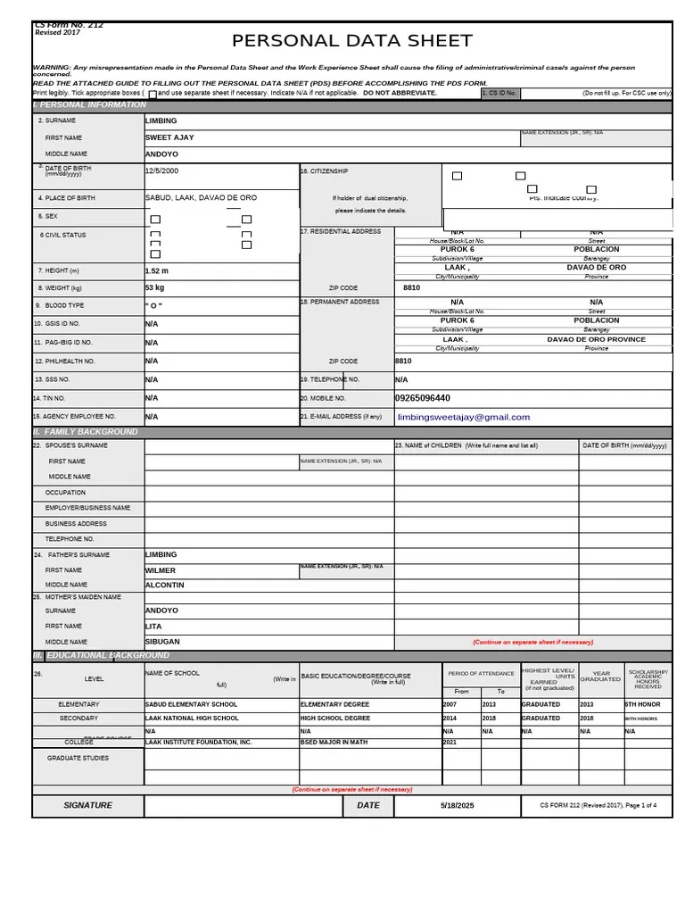G4 Form 2025 Pdf