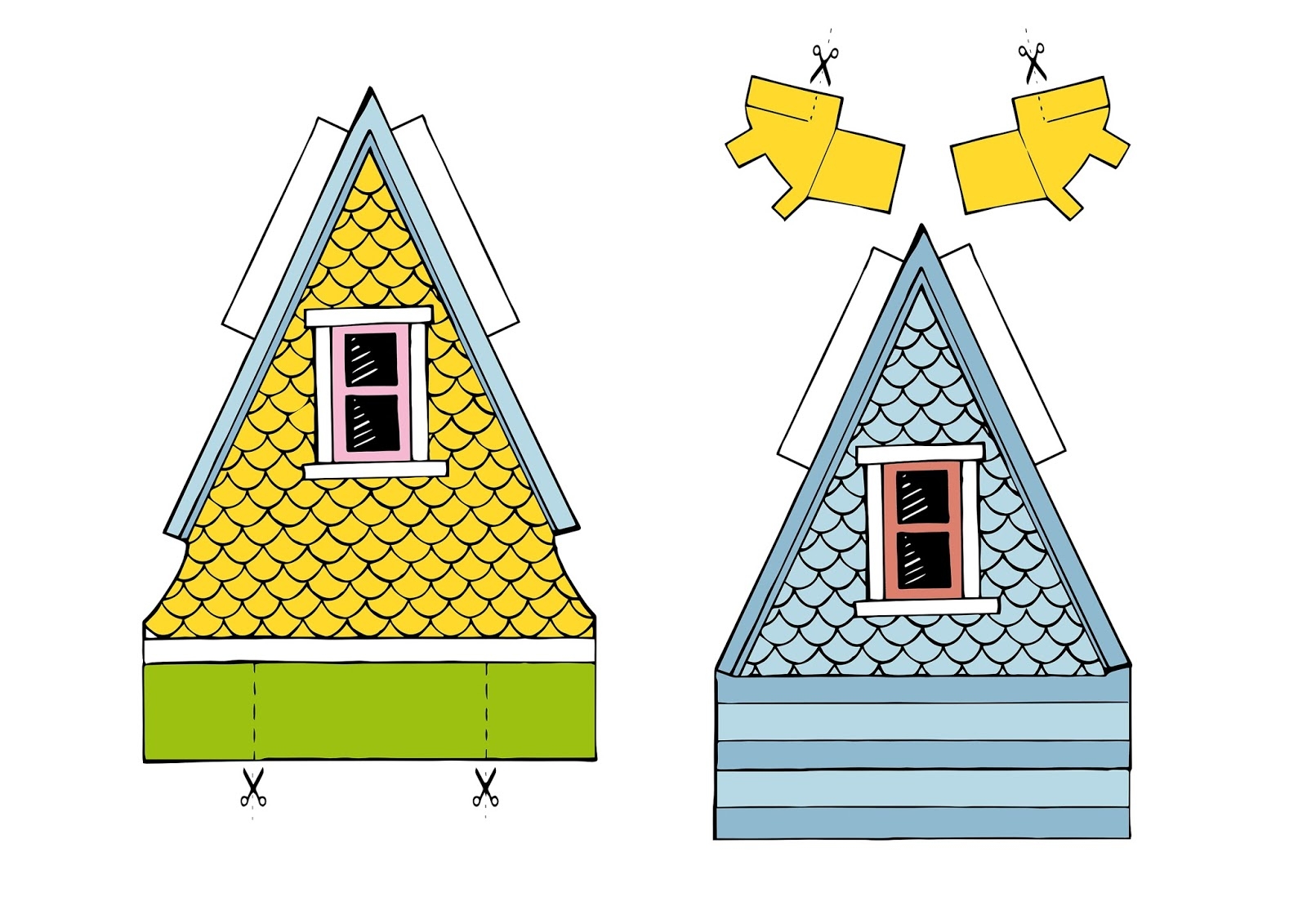 Peach Bum UP HOUSE Printable Template 