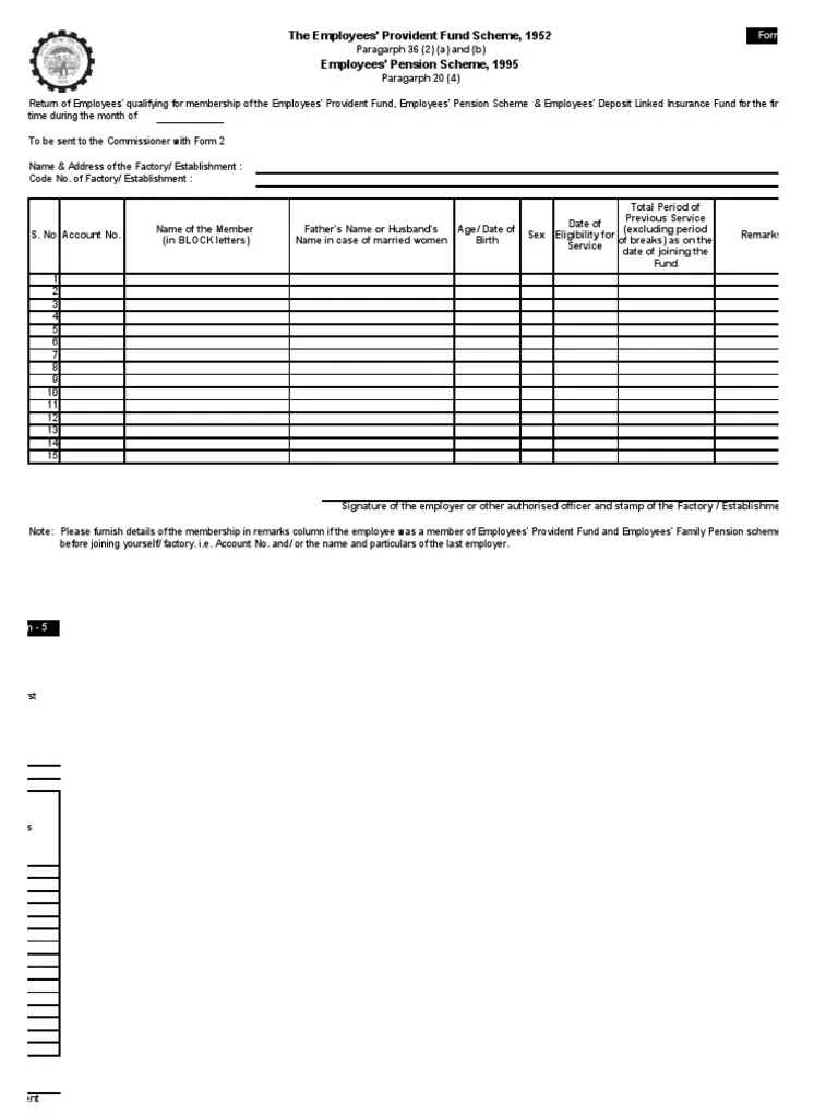 PF All Forms In Excel Challan Monthly Return Annual Return PDF 