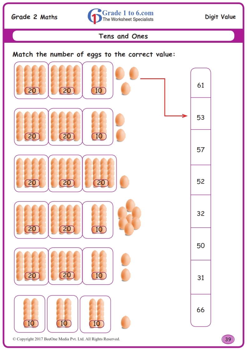 Place Value Worksheets www grade1to6