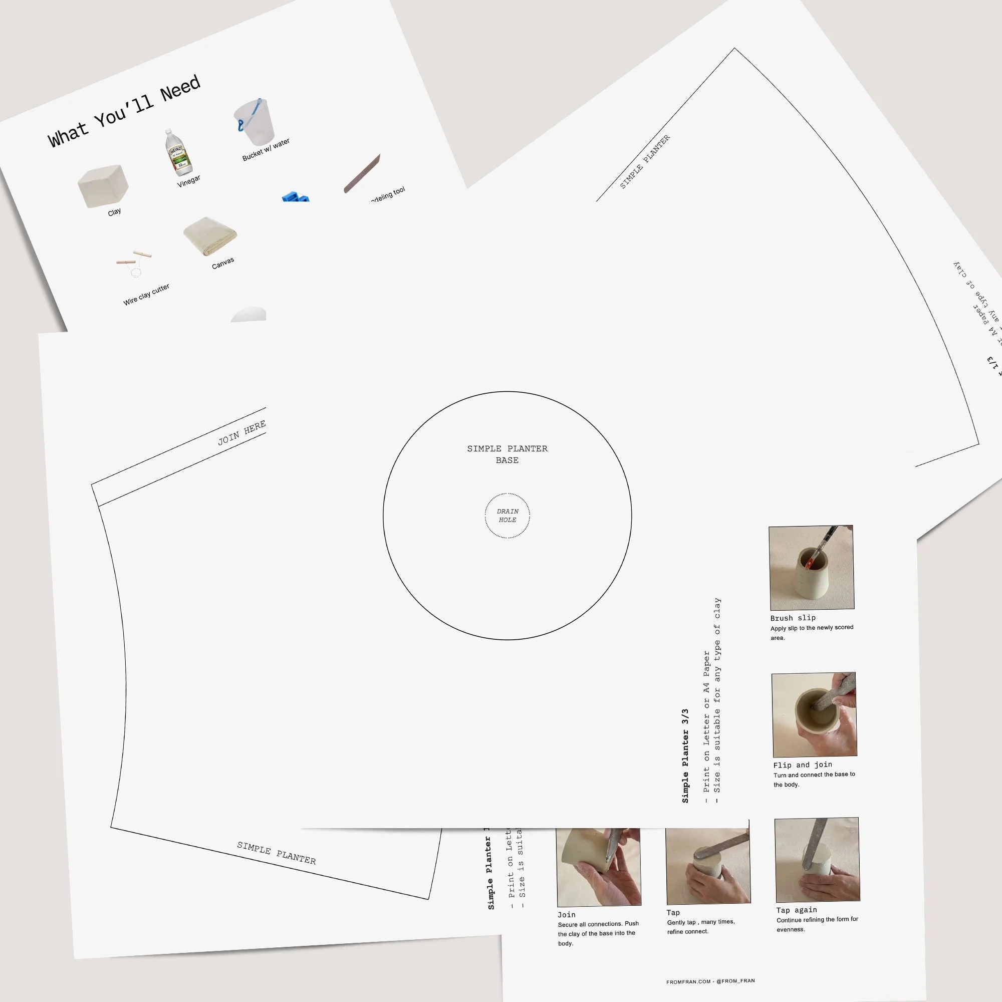 Pottery Slab Mug Template Generator Create Perfect Mug Templates 
