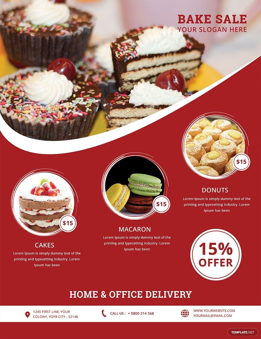 Free Printable Bake Sale Flyer Templates