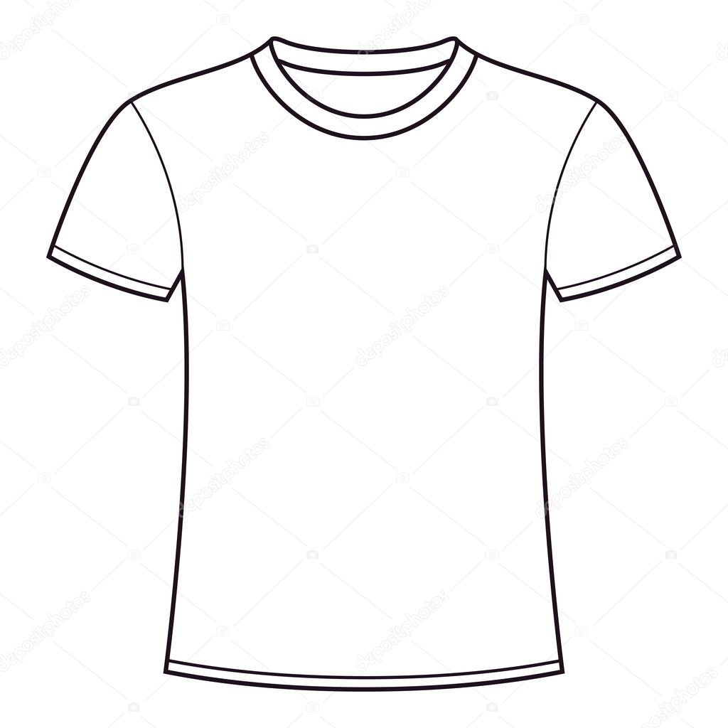 Printable Blank T Shirt Template T Shirt Outline Printable Black 