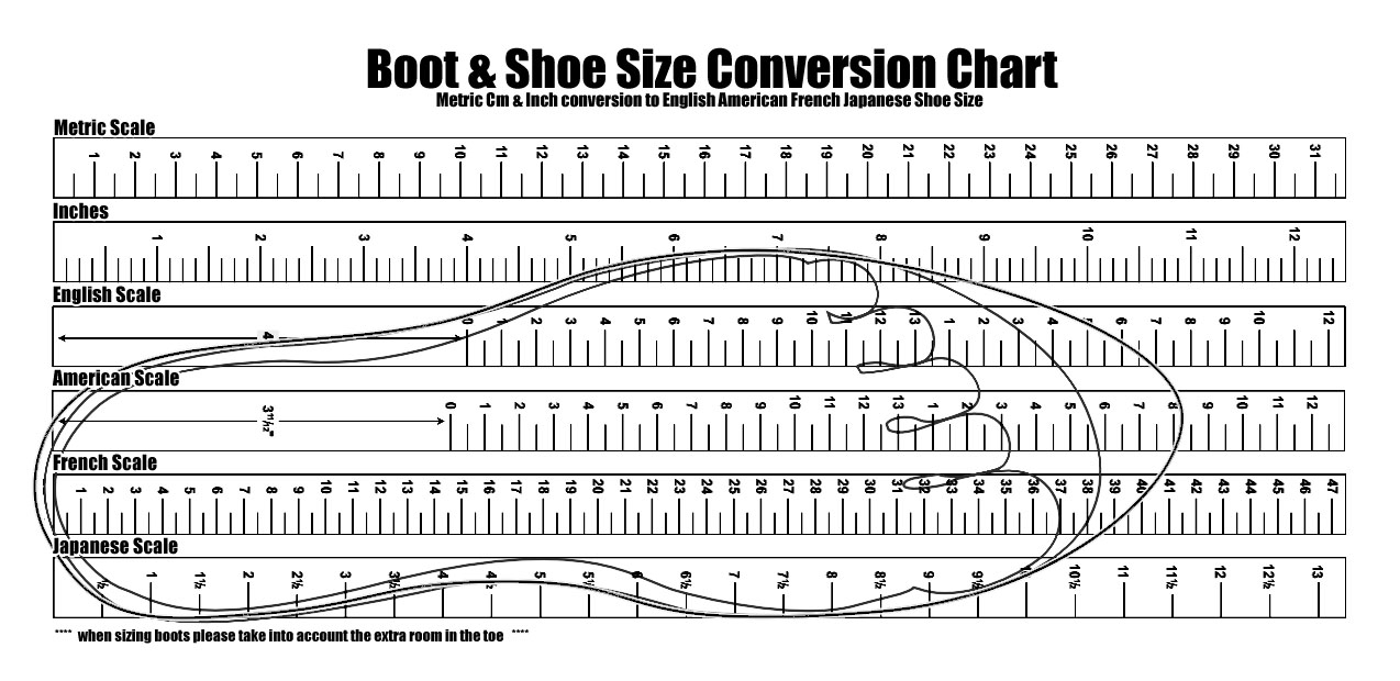Kids Shoe Sizer Template Printable Shoe Size Chart For Adults