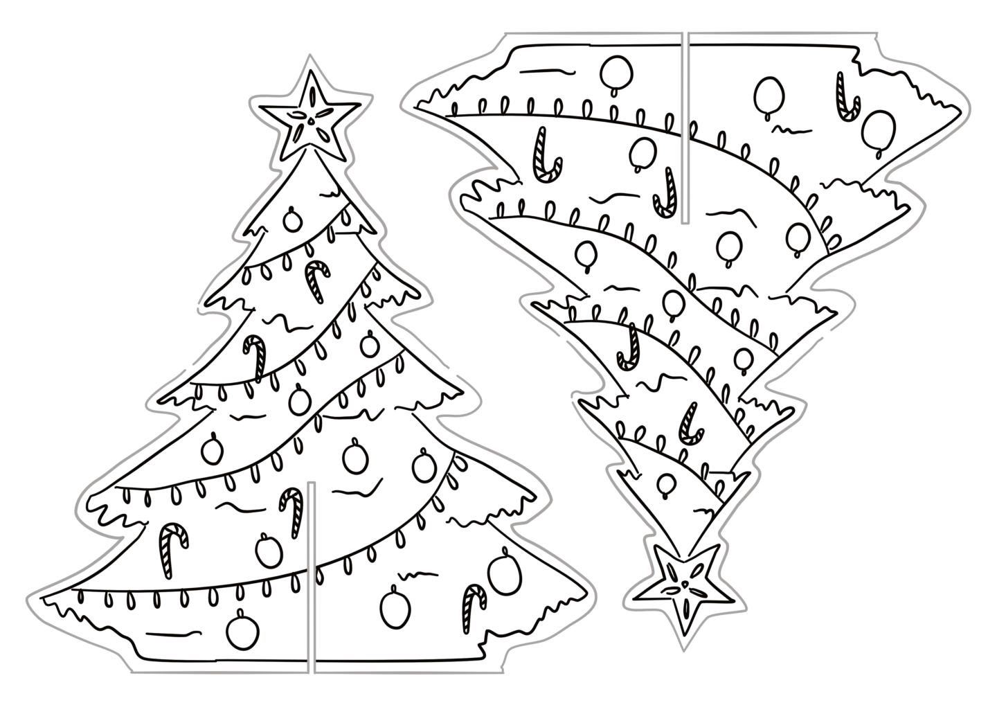Printable Templates Christmas Tree Ornaments