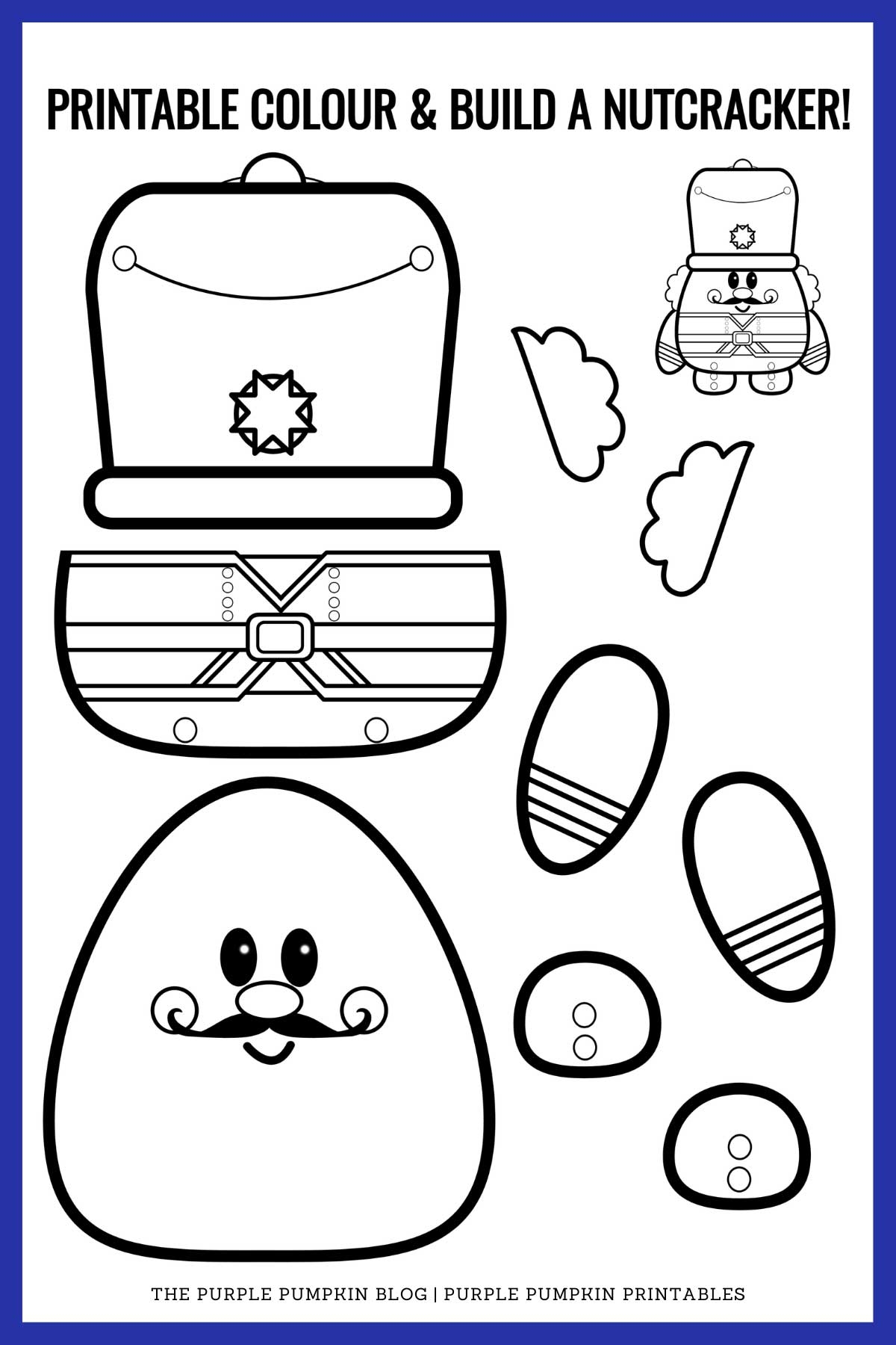 Printable Color amp Build A Nutcracker
