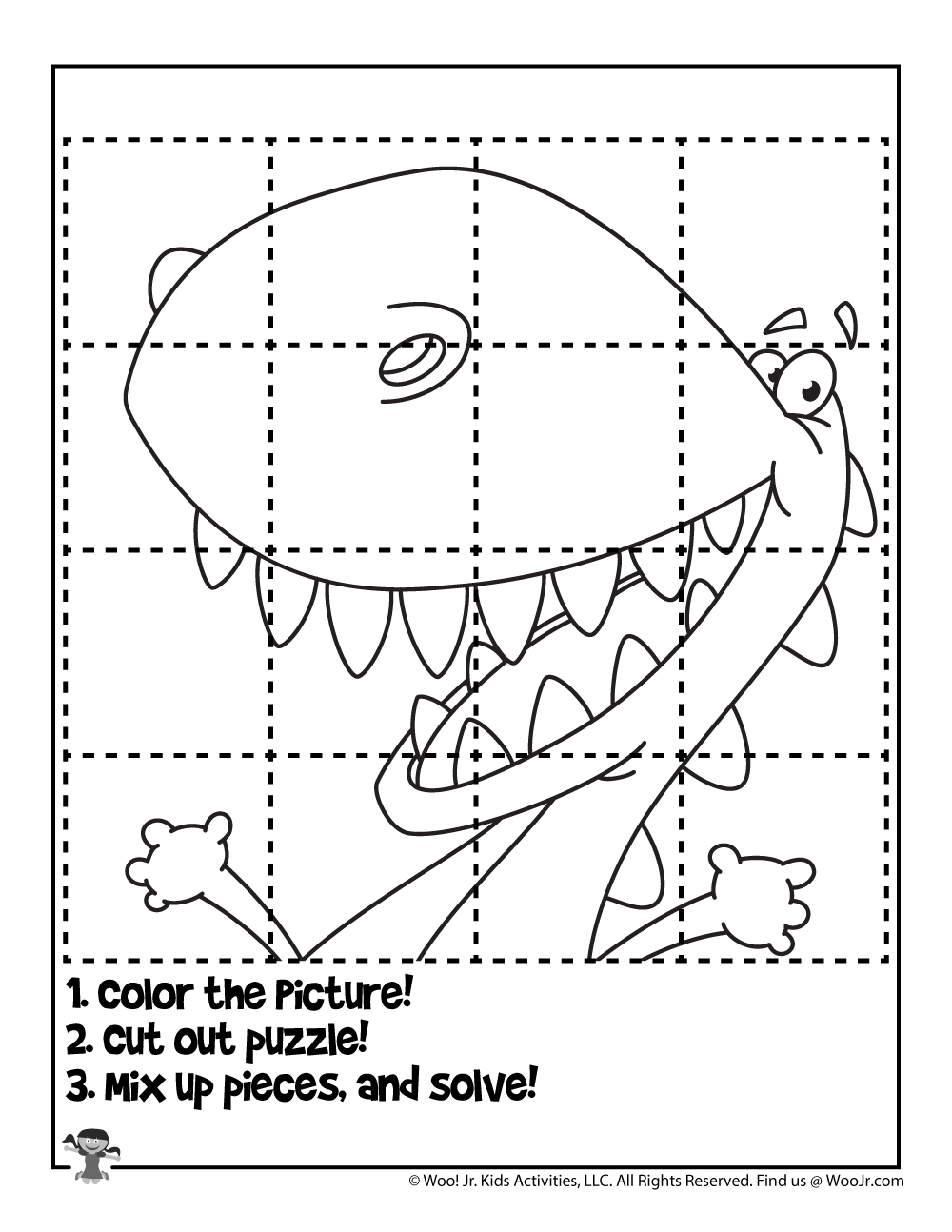 Printable Coloring Puzzles For Kids Woo Jr Kids Activities 