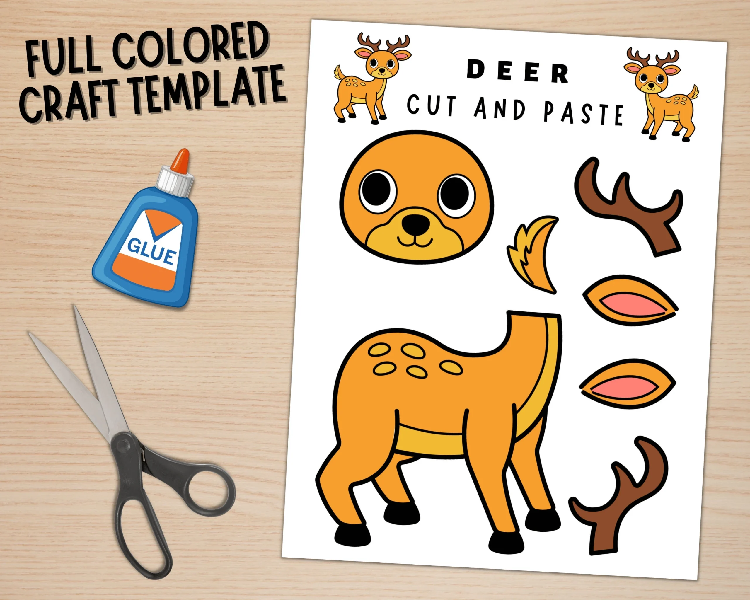 Deer Template Printable