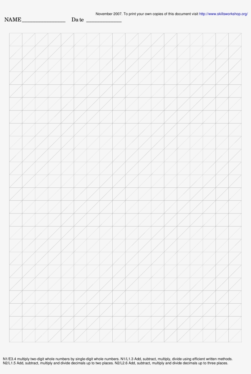 Printable Diagonal Grid Paper Main Image Paper Transparent PNG 