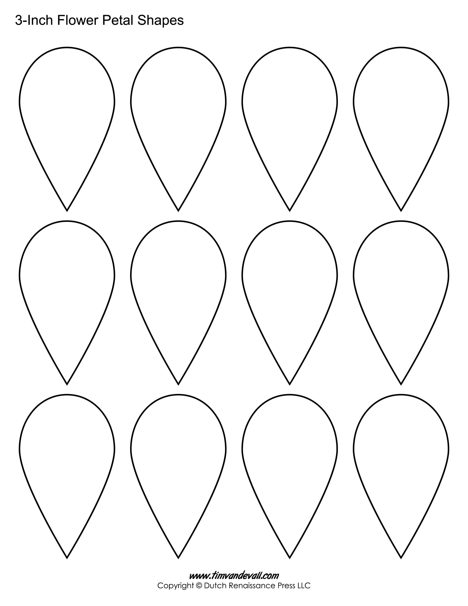 Printable Flowers Template