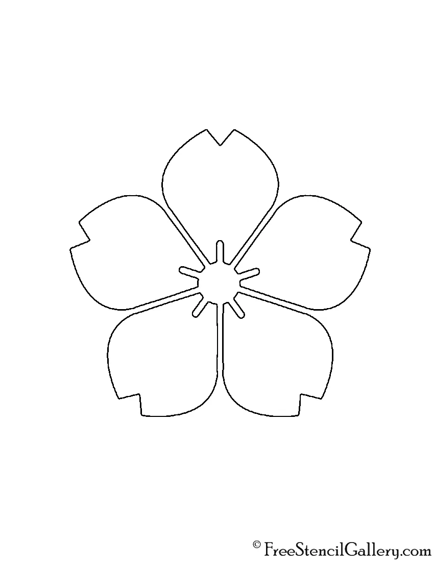 Template Of A Flower Printable