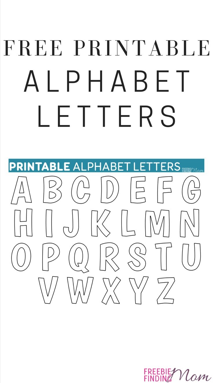 Letters Template Printable